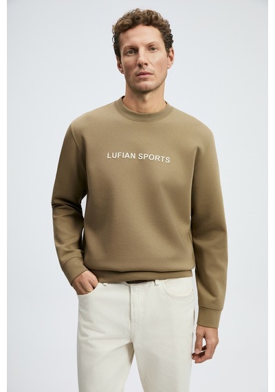 Lufian Rowan Erkek Sweatshirt Kum Kum 112030195100580 Kum Rengi