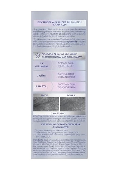 Nıvea Cellular Epigenetics Rejuvenating Yaşlanma Karşıtı Cilt Serumu 30 Ml, Dolgunlaştırıcı,nemlendirici,sıkıaştırıcı,hyaluronik Asit
