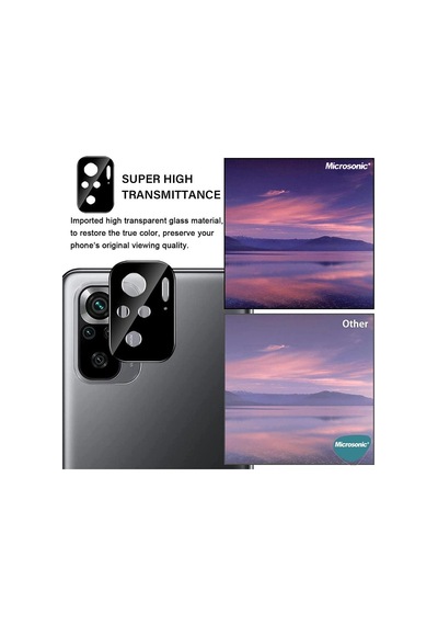 Xiaomi Poco M5s Kamera Lens Koruma Camı V2 Siyah Poco M5s İle Uyumlu Ekran Koruyucu Diğer