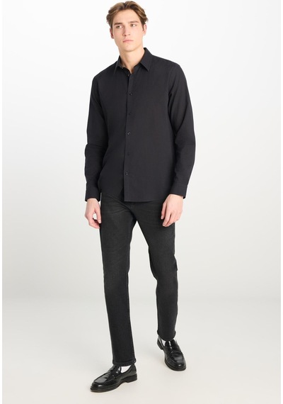 Lee Regular Fit Gömlek Black Black