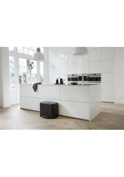 Brabantia Pedallı Çöp Kovası 3 X 11 Lt Mat Siyah Bra121104 Siyah