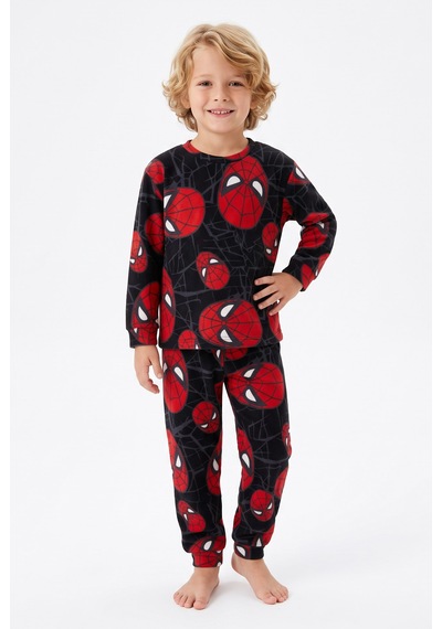 Fidekids Erkek Çocuk Örümcek Desenli Karakterli %100pamuklu Takım Pijama Takımı Lacivert Fidekids Erkek Çocuk Örümcek Desenli Karakterli %100pamuklu Takım Pijama Takımı Lacivert