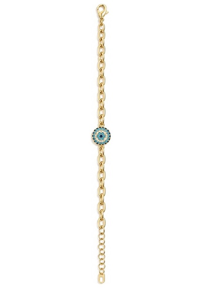 Gold 14k Altın Kaplamalı Jewelry Nazar Boncuklu Bileklik Altın