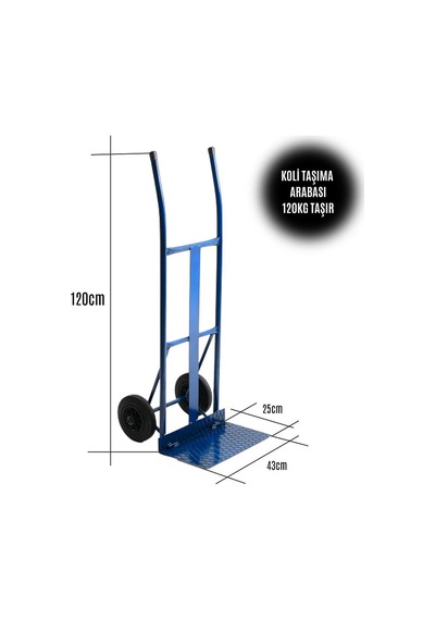 Koli Taşıma Arabası Katlanır Tablalı 120kg Taşıma Kapasiteli El Arabası Evimdeyokyok