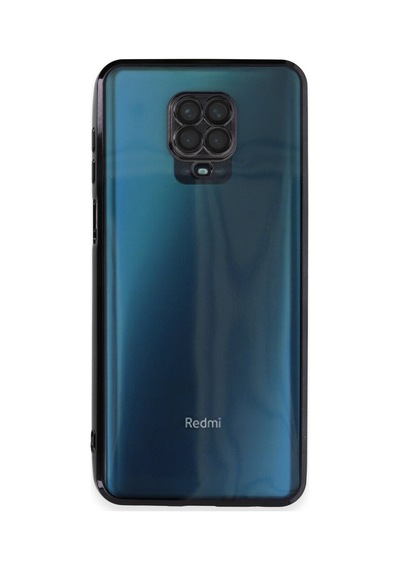 Xiaomi Redmi Note 9 Pro Uyumlu Kılıf Lensli Silikon - Siyah