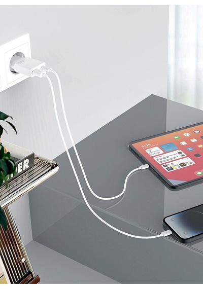 30w Gan Süper İnce Hızlı Şarj Adaptörü 1xusb 1xtype-c Pd 30