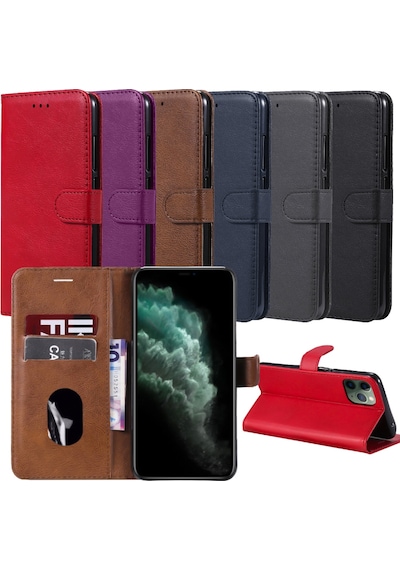 Apple Uyumlu iPhone 12 / 12 Pro Kılıf FitCase Elite Kapaklı Cüzdanlı