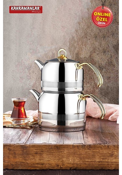 Enza Orta Gold 1018-g Çaydanlık 6