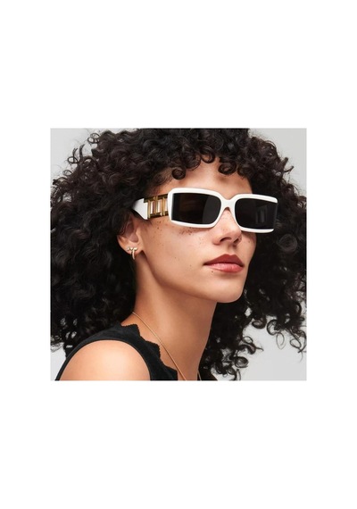 Blank Vintage & Retro Güneş Gözlüğü Beyaz