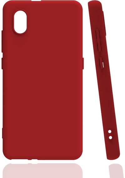 Zore Tcl L7 Kılıf Biye Silikon - Kırmızı Kirmizi