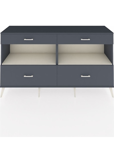 Hyperion Konsol 2 Raflı 4 Çekmeceli 176x44x99 Antrasit-aytaşı/an Antrasit-aytaşı/antrasit