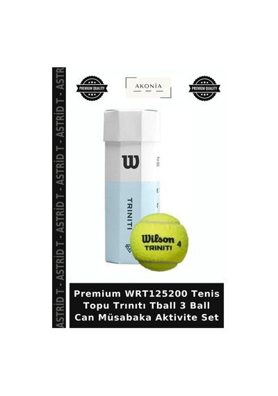 Premium Wrt125200 Tenis Topu Trınıtı Tball 3 Ball Can Müsabaka Aktivite Set