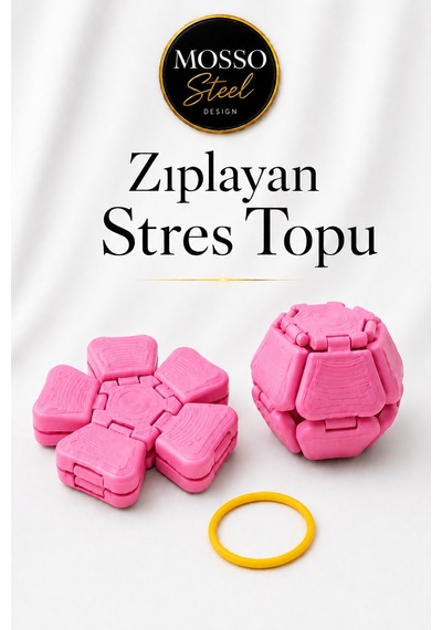 Zıplayan Stres Topu Clicker Stres Topu Lastik Mekanizmalı 3d Baskı Mekanik Fidget Oyuncak Ms-8