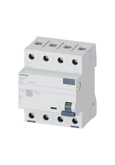 Siemens 5sv3347-6 - 80a 30ma Tip A 4p Kaçak Akım Koruma Rölesi