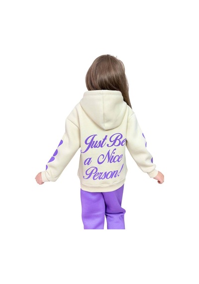 Riccotarz Kız Çocuk Sırt Baskılı Ve Kollarında Yazı Detaylı Sweatshirt Mor Eşofman Takım Mor Riccotarz Kız Çocuk Sırt Baskılı Ve Kollarında Yazı Detaylı Sweatshirt Mor Eşofman Takım Mor