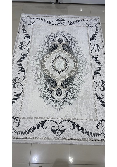 Safyün Halı Kadife Kf514 Gri 200 X 290 Renkli