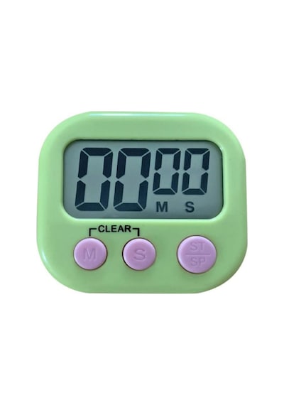 Unichrome Dijital Ekranlı Alarmlı Mıknatıslı Ayaklı Mutfak Zamanlayıcı Fırın Timer Yeşil