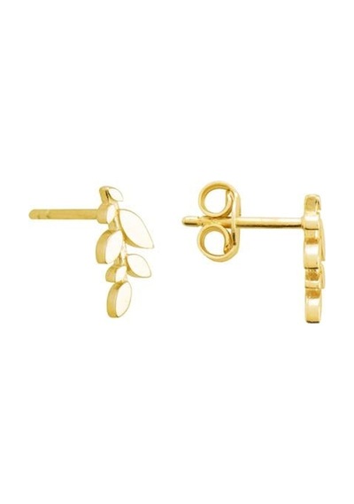 Goldkupe 14 Ayar Altın Yaprak Sade Küpe 1,07 Gr-1406
