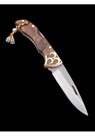 N690 Böhler Çelik Çakı Kamp Ve Outdoor Kullanımına Uygun Açık Kahverengi