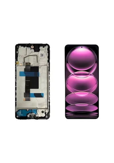 Xiaomi Redmi Note 12 Pro 5g Tft Lcd Ekran + Dokunmatik Çıtalı Siyah