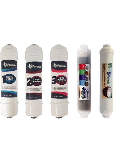 Lifetech 8 Aşama Inline Quick Filtre Seti Kapalı Kasa Model