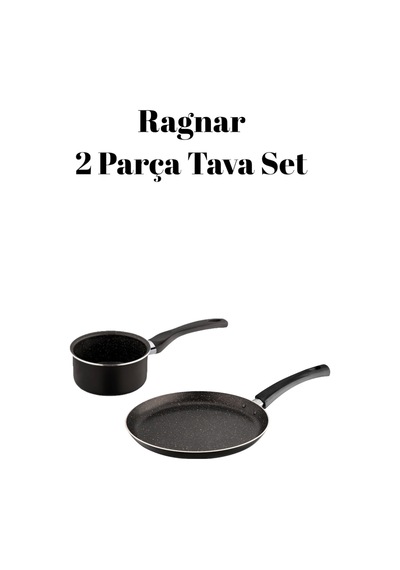 Ragnar 2'li Granit Kaplama Tava Seti - 12 Cm Sos Tavası 20 Cm Eco