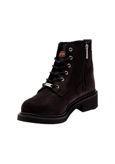Harley Davidson Jim Black Nubuk Kadın Bot Siyah