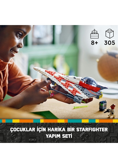 LEGO® Star Wars™ Jedi Bob’un Starfighter’ı 75388 -8 Yaş ve Üzeri Star Wars Sevenler İçin İnşa Edilebilen Oyuncak Starship Yapım Seti(305P) LEGO® Star Wars™ Jedi Bob’un Starfighter’ı 75388 -8 Yaş ve Üzeri Star Wars Sevenler İçin İnşa Edilebilen Oyuncak Starship Yapım Seti(305P)