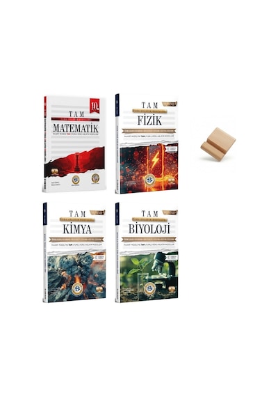 10. Sınıf Matematik Fizik Kimya Ve Biyoloji 4lü Set Bilgi Sarmal Anlatım Modülleri + Telefon Standı