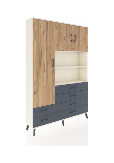 Arges Dolap 8 Raflı 6 Çekmeceli 3 Kapaklı 132x30x195 Aytaşı-çam/antrasit Atlas Çam/antrasıt Arges Dolap 8 Raflı 6 Çekmeceli 3 Kapaklı 132x30x195 Aytaşı-çam/antrasit Atlas Çam/antrasıt