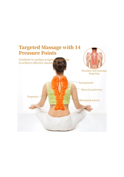 14 Masaj Noktalı Trapezius Masaj Aleti, Boyun Ve Omuz Masaj Aleti, Derin Doku Boyun Gevşeticisi, Trapezius Tetik Noktası Masaj Aleti, Kas Düğüm Giderici, Suboksipital Gevşetme Aleti 14 Masaj Noktalı Trapezius Masaj Aleti, Boyun Ve Omuz Masaj Aleti, Derin Doku Boyun Gevşeticisi, Trapezius Tetik Noktası Masaj Aleti, Kas Düğüm Giderici, Suboksipital Gevşetme Aleti
