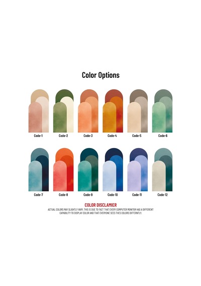 Renkli Bohem Duvar Etiketi, Boho Duvar Sticker Code-6, 90x190 Diğer