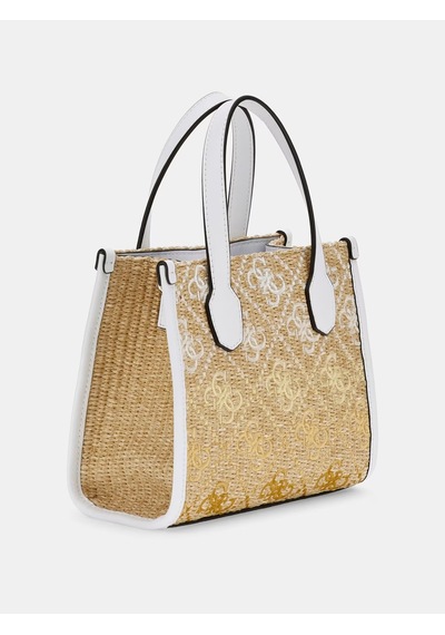 Guess Silvana Rafya 4g Logolu Kadın El Çantası Hwsw8665770 Beyaz