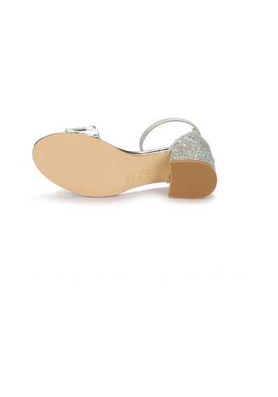 Kiko Kids Kiko 768 Ayna Çam Günlük Kız Çocuk 3 Cm Topuk Sandalet Ayakkabı G Gümüş-26 Gümüş