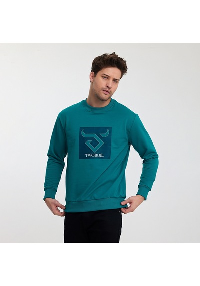Twobull OSLO Erkek  Petrol Sweatshirt