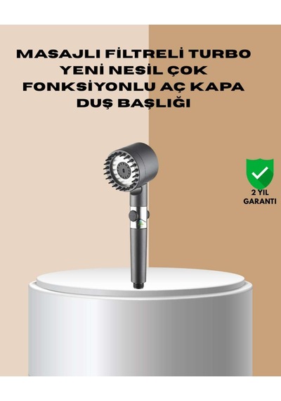 Çok Fonksiyonlu Filtreli Duş Başlığı Etkili Diğer