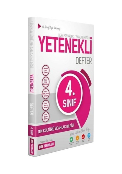 Ddy 4.Sınıf Din Kültürü ve Ahlak Yetenekli Defter + Sürpriz Hedi