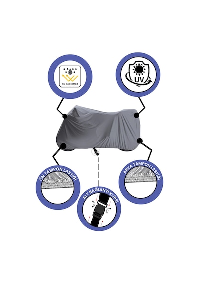 Carguard Harley-davidson Electra Glide Standard Flhtı Fitilli Motosiklet Brandası Çadır Örtü - Miflonlu