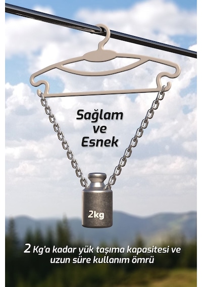 Morpanya Flair 12 Adet Elbise Askısı Kıyafet Askılığı Gömlek Askısı Pantol Beyaz