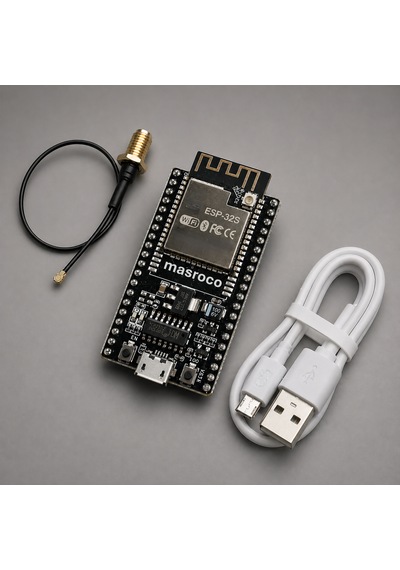 Esp-32s Wifi - Bluetooth Geliştirme Kartı -cp2102 Sma U.fl Ipex Dönüştürücü Ve Usb Kablo Dahil