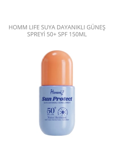 Suya Dayanıklı Güneş Kremi Sprey