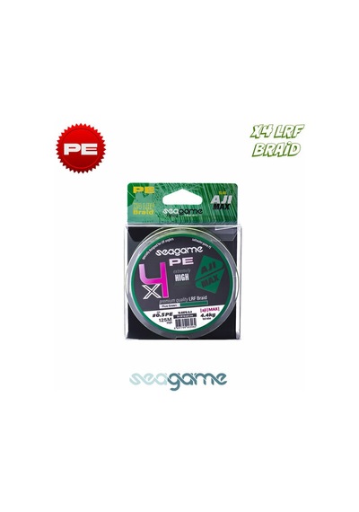 Seagame X4 Aji Max 0.5pe 125m Fluo Green Lrf İp Misinası 0.11mm