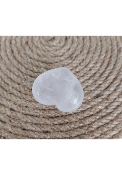 Kristal Kuvars Kalp Doğal Taş 3 Cm
