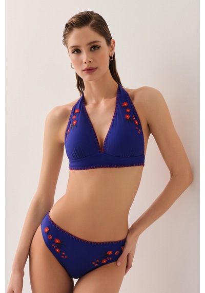 Suwen Bohem Kroşetalı Bikini Alt Sb25305303303 Lacivert