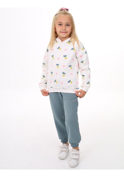 Toontoy Kids Toontoy Kız Çocuk 2'li Takım Baskılı Kapüşonlu Sweatshirt & Beli Paçası Lastikli Jogger Eşofman Altı - Renk Bloklu & 3 İplik Şardonlu Mint Toontoy Kids Toontoy Kız Çocuk 2'li Takım Baskılı Kapüşonlu Sweatshirt & Beli Paçası Lastikli Jogger Eşofman Altı - Renk Bloklu & 3 İplik Şardonlu Mint