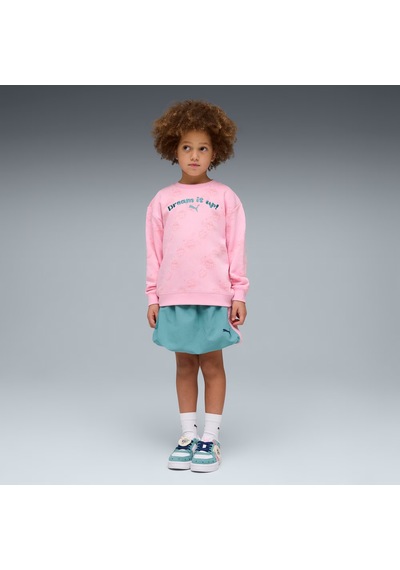 Puma X Gabbys Dollhouse Çocuk Baskılı Geniş Kesim Sweatshırt 634933 75 Pembe