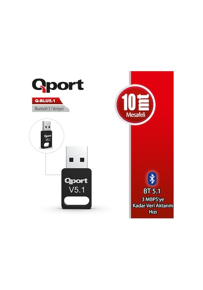 Qport Q-blu5.1 Bluetooth V5.1 Usb Adaptor