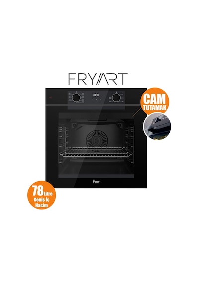 Ferre Fryart-Sılentart Serisi Siyah Ankastre Set SS205 - QEP63CS - D063