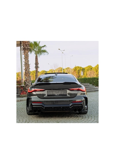 Bmw 4 Serisi G22 Coupe 2020+ Arka Difüzör M Paket Uyumlu Piano Black Difüzör
