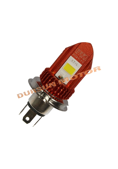 Motosiklet Pro Led Ampül H4 Duylu X7 Beyaz Mavi